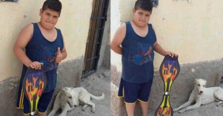 Menino colocou seu skate à venda para custear tratamento de um cãozinho de rua